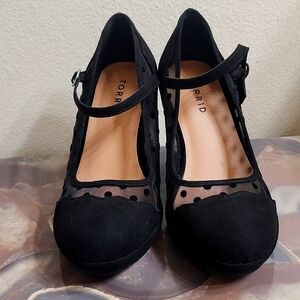 Torrid Dot Mesh Platform Shoes